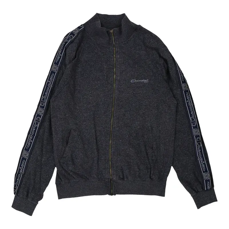 Champion Zip Up - XL Blue Cotton Blend