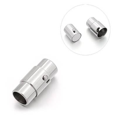 Tarnish Resistant Smooth 304 Stainless Steel Column Locking Tube Magnetic Clasps