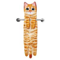 Funny Cat Hand Towels for Kitchen Bathroom - Cute Decoration Hanging Towels Super Absorbent Soft - Housewarming Birthday Moth...