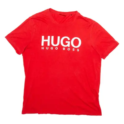 HUGO BOSS Mens T-Shirt Red M