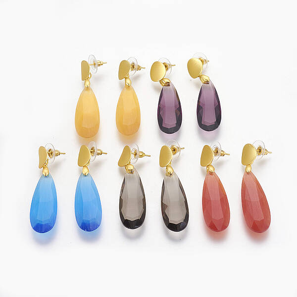 Brass Stud Earrings