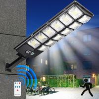 504 LED Solar Street Lights Outdoor, Motion Sensor Solar Parking Lot Lights Dusk To Dawn, 3 Modes, 6500K Waterproof Solar Sec...