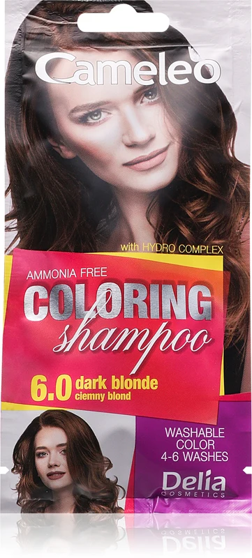 Delia Cosmetics Cameleo colored shampoo for hair color 6.0 Dark Blonde 40 ml
