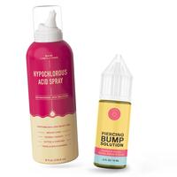 Piercing Bump Aftercare Kit – Saline & Hypochlorous Acid Piercing Aftercare Spray + Keloid Bump Removal Oil – Piercing Ca...