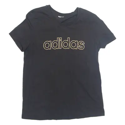 ADIDAS Womens T-Shirt Black L