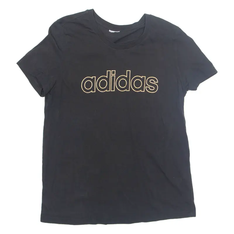 ADIDAS Womens T-Shirt Black L