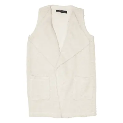 ZARA Basic Gilet Cream Womens XS