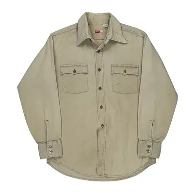 1970S Levis Cord Shirt - Medium Beige Cotton