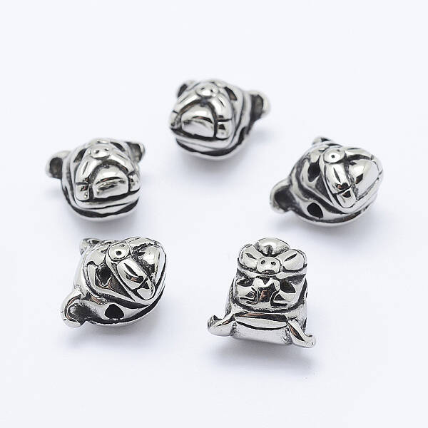 304 Stainless Steel Puppy Beads