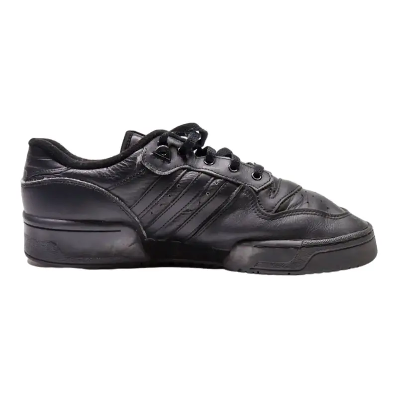 ADIDAS Rivalry Sneaker Trainers Black Leather Mens UK 8.5