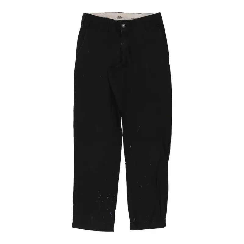 Dickies Trousers - 29W UK 10 Black Polyester Blend