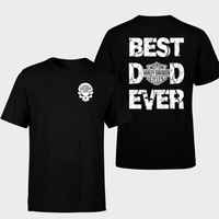 Ride Proud And Celebrate Fatherhood With The Harley Davidson Best Dad Ever Tee – Bold Typography, Distressed Skull Graphic,...
