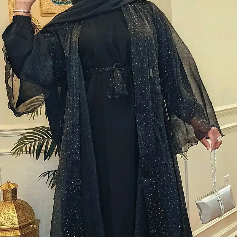 Black shimmer Abaya