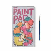 Mini Watercolor Paint Pad, 1 Count Fruit Pattern Watercolor Paint Book, Art Supplies for Students, Office Stationery & Suppli...