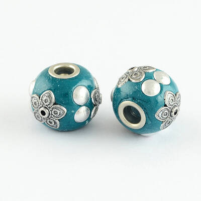 Round Handmade Indonesia Beads