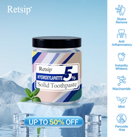 Retsip Toothpaste Tablets - 5% Nano Hydroxyapatite, Fluoride Free, Travel Friendly, Eco &Plastic Free, Remineralize & Whiteni...