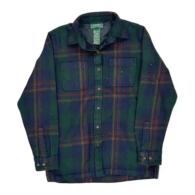 Ralph Lauren Checked Flannel Shirt - Small Multicoloured Wool