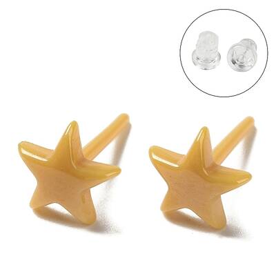 Hypoallergenic Bioceramics Zirconia Ceramic Stud Earrings