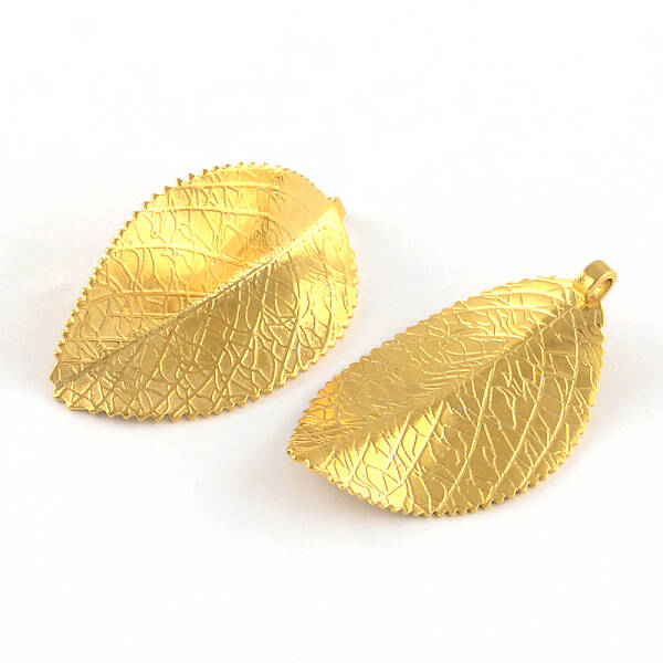 304 Stainless Steel Leaf Pendants