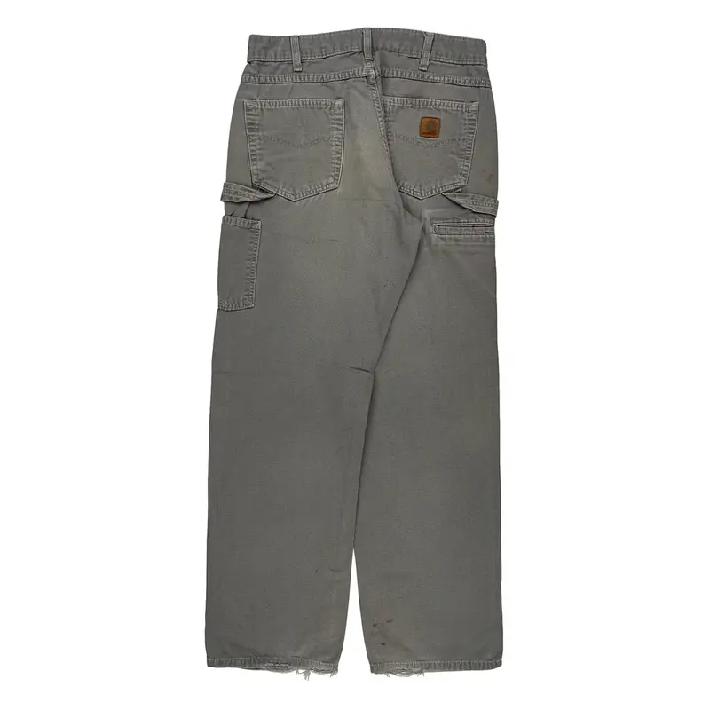Carhartt Carpenter Trousers - 32W 32L Grey Cotton