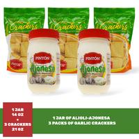 Pintón Triple Combo: Cuban Biscuits, Garlic Biscuits & Aioli – Save More!Combo Triple (Ahorra más) Snack Cooky Traditiona...
