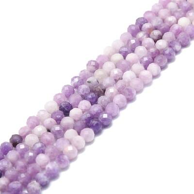 Natural Lepidolite/Purple Mica Stone Beads Strands