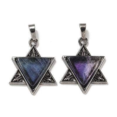 Natural Fluorite Pendants