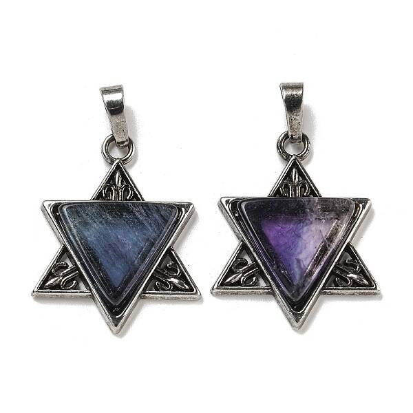 Natural Fluorite Pendants
