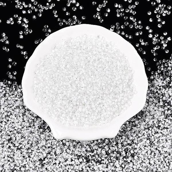 8/0 Inside Colours Transparent Glass Seed Beads