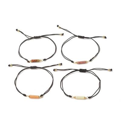 Adjustable Natural Jade Braided Beaded Bracelets for Women