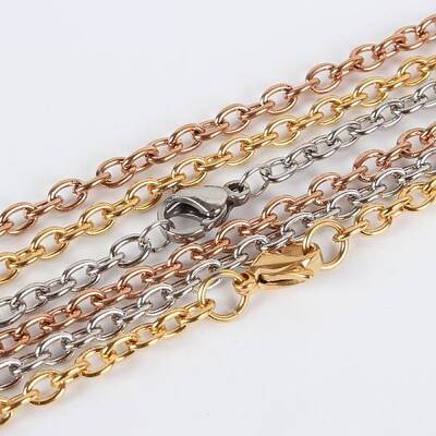 304 Stainless Steel Cable Chain for Necklace Making