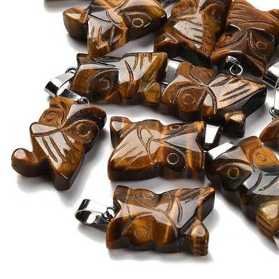 Natural Tiger Eye Pendants