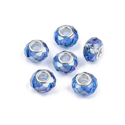 Transparent Glass European Beads