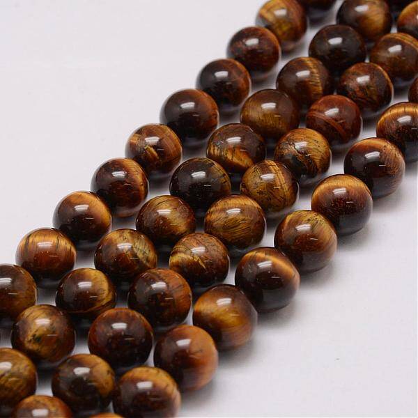 Natural & Dyed Tiger Eye Bead Strands