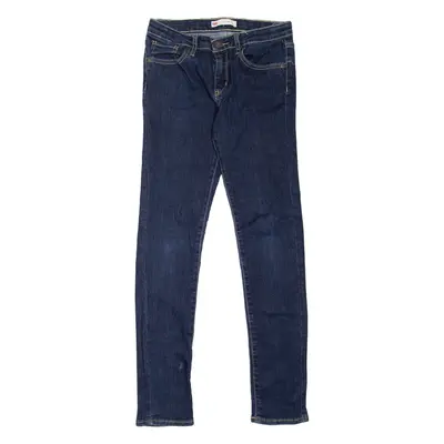 LEVI'S 711 Girls Jeans Blue Slim Skinny W26 L28