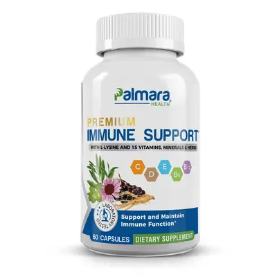 16-in-1 Immune Support -  Award-Winning Blend of Vitamins C, D, E, B6, B12, Zinc, Selenium, and Herbal Extracts – 60 Vegan ...