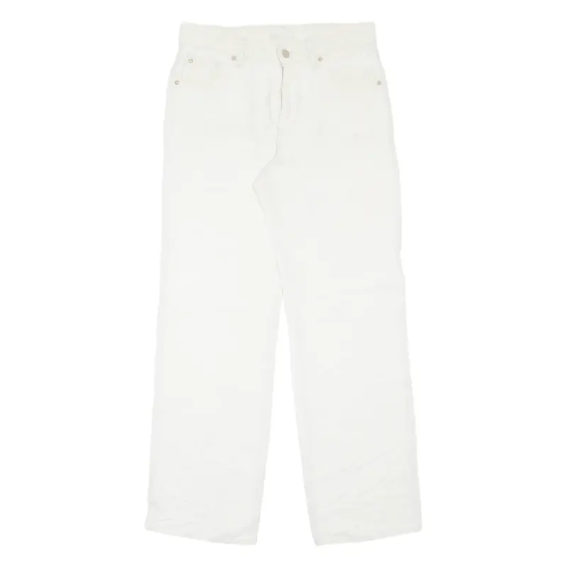 ANGELS Womens Trousers White Regular Straight W30 L30