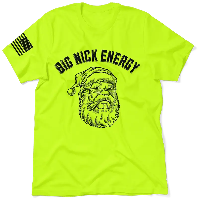 Big Nick Energy - Safety Yellow Hi-Vis T-Shirt
