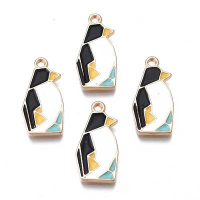 Rack Plating Alloy Enamel Pendants