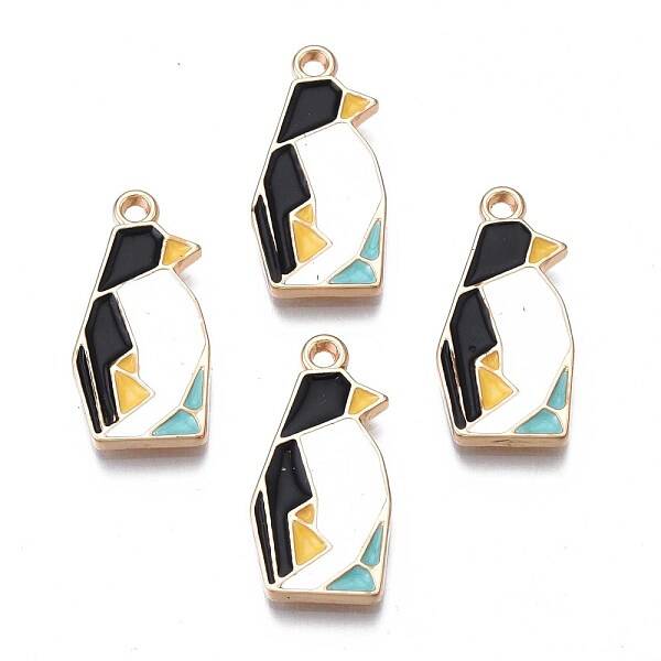 Rack Plating Alloy Enamel Pendants