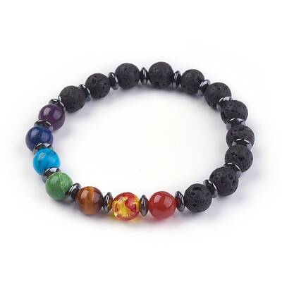 Natural/Synthetic Mixed Stone Stretch Bracelets