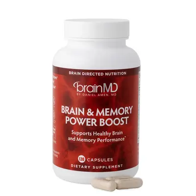 BrainMD- Brain & Memory Power Boost | Support Healthy Brain and Memory Performance -120Capsules