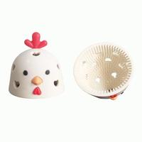Silicone Egg Cleaning Brush, 1 Count Cute Chicken Design Egg Washer, Kitchen Egg Cleaning Tool for Home Dining Room Barbecue ...