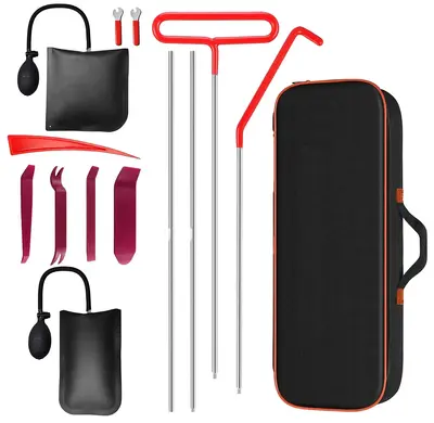 Car Unlock tool set, Car Repair Tool Kit Portable Automotive Tool Set 14 PCS with Carrying Bag for Cars & Trucks Universal Ca...