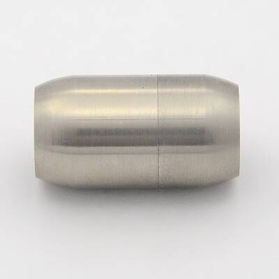 Tarnish Resistant Frosted 304 Stainless Steel Magnetic Clasps with Glue-in Ends
