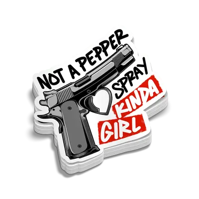 Pepper Spray Girl - Hard Hat Decal