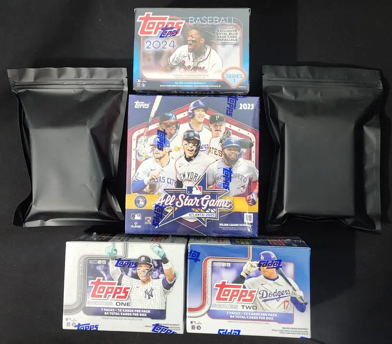 Break #82 MLB Pick Your Team: 1 2025 Bowman Chrome Mega Box, 1 2025 Leaf Metal Hobby Box, 1 2025 Topps Chrome Blaster Box, 1 ...