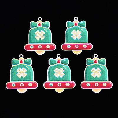 Spray Painted Brass Pendants