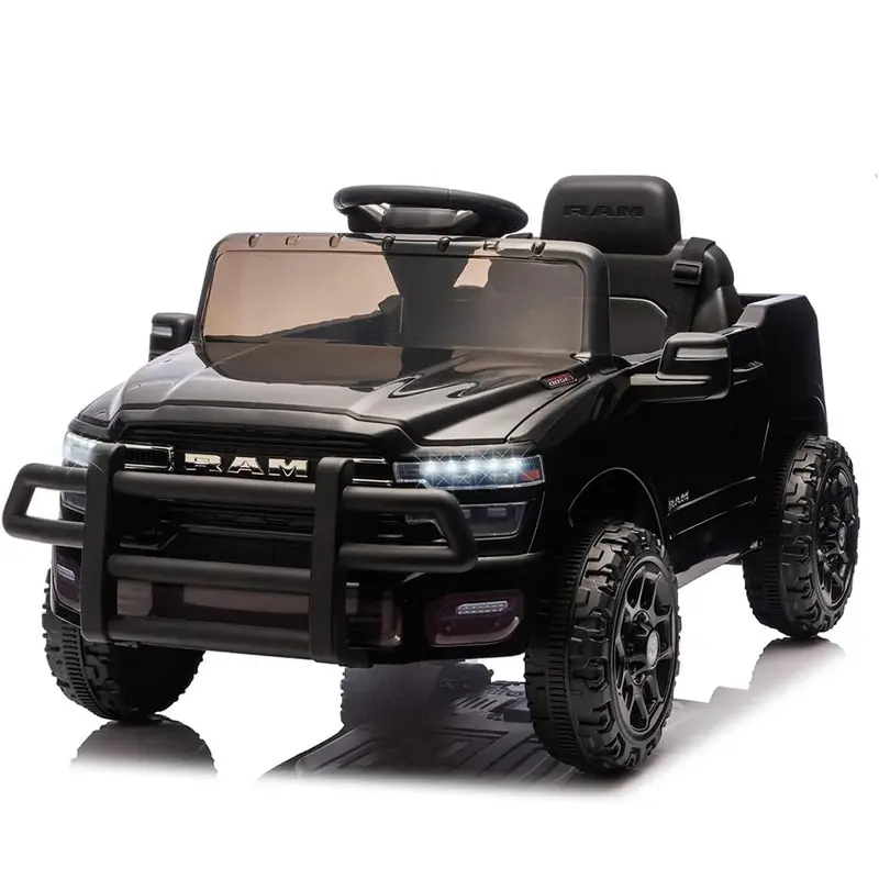 Garvee Electric Kids Ride On Truck RAM 12V with Remote Control, Spring Suspension, LED Lights, MP3 Player, Adjustable Seat, I...