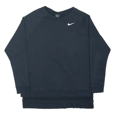 NIKE Dri-Fit Sleeve Pocket Sweatshirt Black Womens S